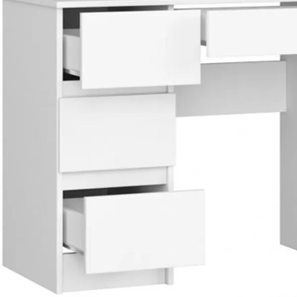 Masă de toaletă Akord T-6/ SL 900x600 Left PAL melaminat/ White photo 6