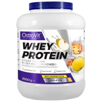Proteină OstroVit Whey Protein 2000 g (5902232613384) praf/ Plăcintă cu mere