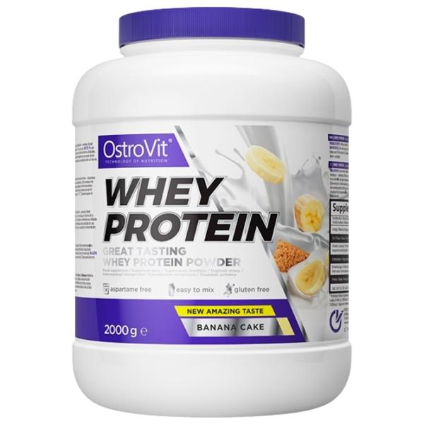 Протеин OstroVit Whey Protein 2000 г (5902232613452) порошок/ Банановый торт photo 1 Протеин OstroVit Whey Protein 2000 г (5902232613452) порошок/ Банановый торт photo 1