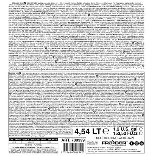 Средство Fra-Ber CLEAN&WAX 700339 жидкость / для освежения photo 3