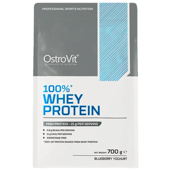 Proteină OstroVit 100% WHEY PROTEIN 700 g (5903933910727) praf/ Coacăză și iaurt photo 2 Proteină OstroVit 100% WHEY PROTEIN 700 g (5903933910727) praf/ Coacăză și iaurt photo 2