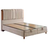 Кровать Oskar Kapok Naturel 180 x 200 см/ ЛДСП/ Gray