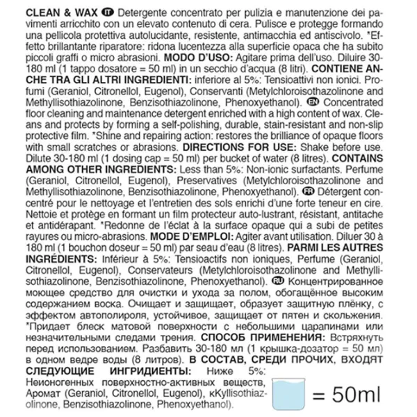 Soluție Fra-Ber CLEAN&WAX 700335 lichid / pentru împrospătare photo 2