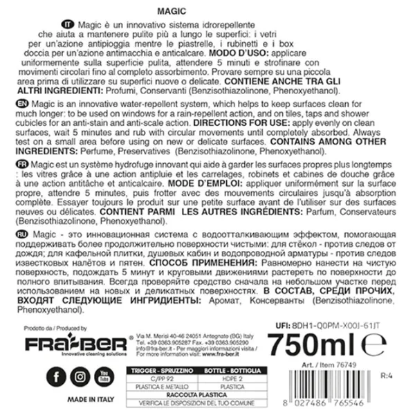 Soluție Fra-Ber Magic 76749 spray / pentru curățare photo 2