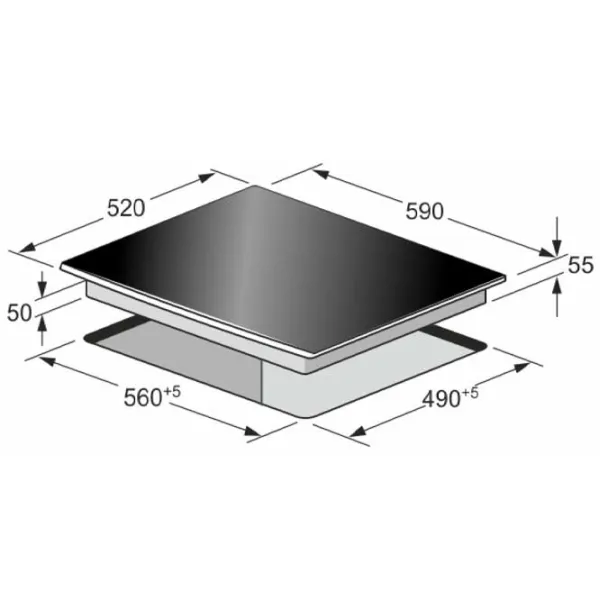 Plită încorporabilă cu inducție Kaiser KCT 6745 FI AD Vitroceramică/ Black photo 5