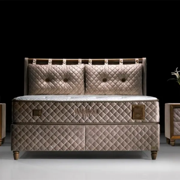 Кровать Oskar Bamboo Sleep 160 x 200 см/ ЛДСП/ Бежевый photo 6