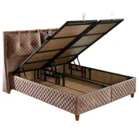 Кровать Oskar Bamboo Sleep 180 x 200 см/ ЛДСП/ Бежевый photo 2