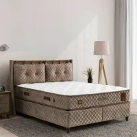 Кровать Oskar Bamboo Sleep 180 x 200 см/ ЛДСП/ Бежевый photo 4