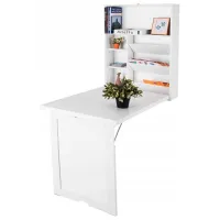 Masă de birou Costway CB10394WH MDF/ White photo 5