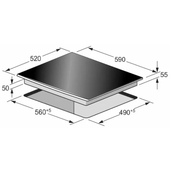 Plită încorporabilă cu inducție Kaiser KCT 6730 FIG Vitroceramică/ Gray photo 2