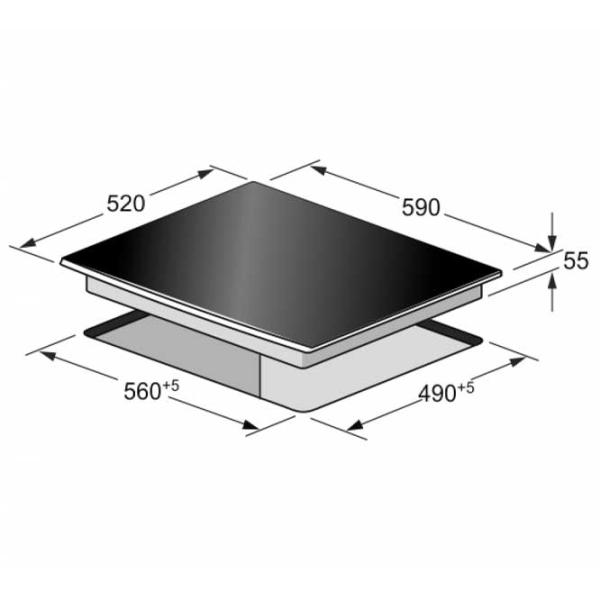 Plită încorporabilă cu inducție Kaiser KCT 67 FI La Perle Vitroceramică/ Black photo 4