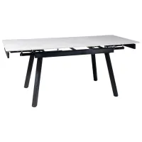 Masă de bucătărie extensibilă Signal John 120 MDF/ White