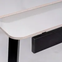 Masă de bucătărie extensibilă Signal John 120 MDF/ White photo 2