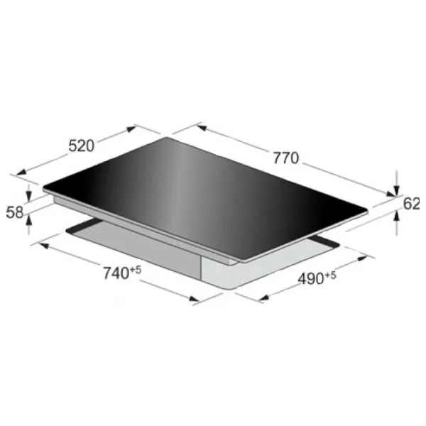 Plită încorporabilă cu inducție Kaiser KCT 7797 FI Elf Em Vitroceramică/ Ivory photo 6