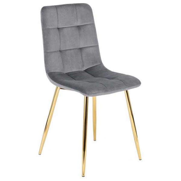 Scaun de bucătărie Mebel Elite York Velur/ Gray Gold photo 1 Scaun de bucătărie Mebel Elite York Velur/ Gray Gold photo 1