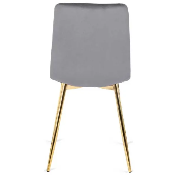 Scaun de bucătărie Mebel Elite York Velur/ Gray Gold photo 2 Scaun de bucătărie Mebel Elite York Velur/ Gray Gold photo 2
