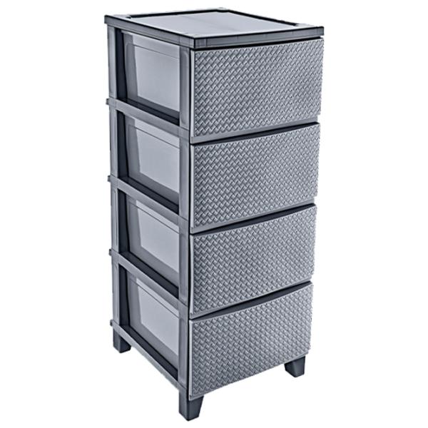 Comodă Turan Smartware TRN-075 94 x 37 x 44.5/ Plastic/ Antracit photo 1