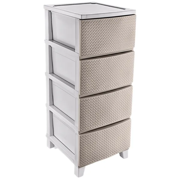 Comodă Turan Smartware TRN-075 94 x 37 x 44.5/ Plastic/ Cappuccino photo 1