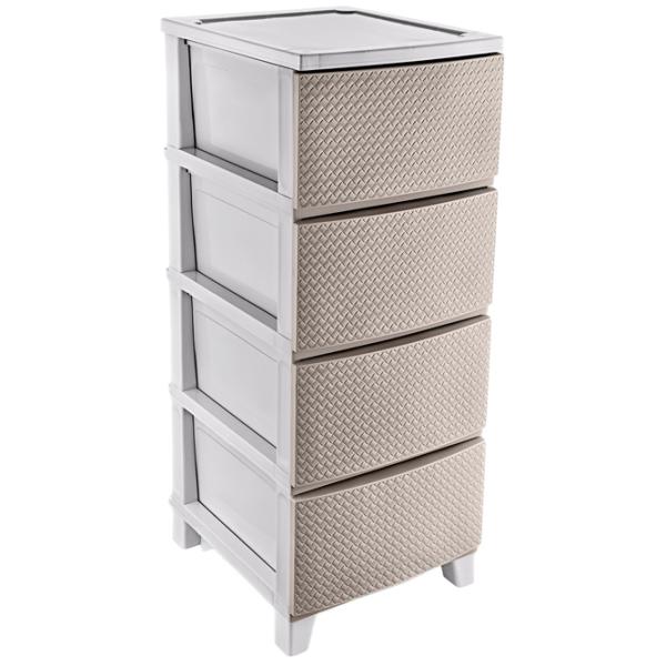 Comodă Turan Smartware TRN-075 94 x 37 x 44.5/ Plastic/ Cappuccino photo 1