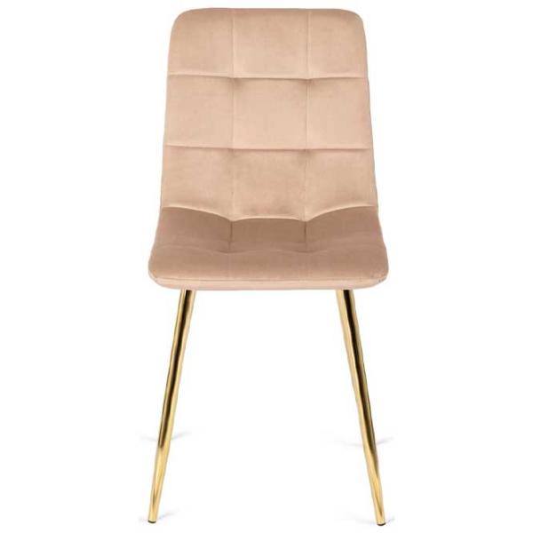 Scaun de bucătărie Mebel Elite York Velur/ Cream Gold photo 2 Scaun de bucătărie Mebel Elite York Velur/ Cream Gold photo 2