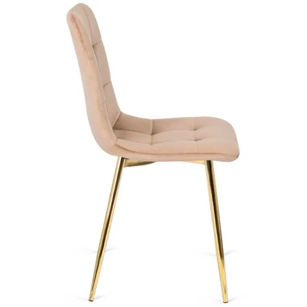 Scaun de bucătărie Mebel Elite York Velur/ Cream Gold photo 3 Scaun de bucătărie Mebel Elite York Velur/ Cream Gold photo 3