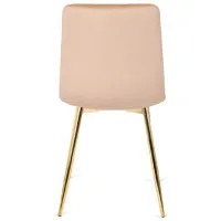 Кухонный стул Mebel Elite York Велюр/ Кремовый Золотой photo 4