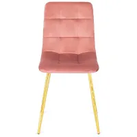 Кухонный стул Mebel Elite York Велюр/ Pink Золотой photo 2