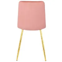 Кухонный стул Mebel Elite York Велюр/ Pink Золотой photo 4