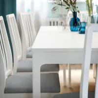 Masă de bucătărie extensibilă Ikea Ekedalen PAL/ White photo 4