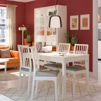 Masă de bucătărie extensibilă Ikea Ekedalen PAL/ White photo 6