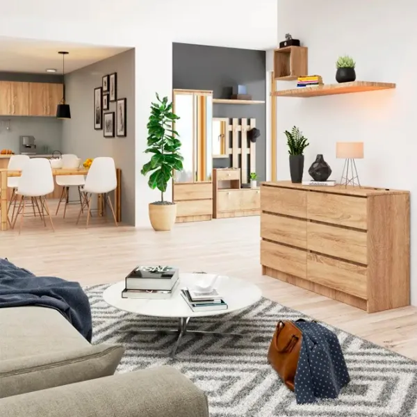 Comodă Akord K120 6SZ 77 x 120 x 40/ LPAL/ Stejar Sonoma photo 3 Comodă Akord K120 6SZ 77 x 120 x 40/ LPAL/ Stejar Sonoma photo 3