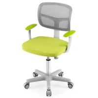 Fotoliu de birou Costway HY10252GN Plasă acrilică/ Green Gray photo 2
