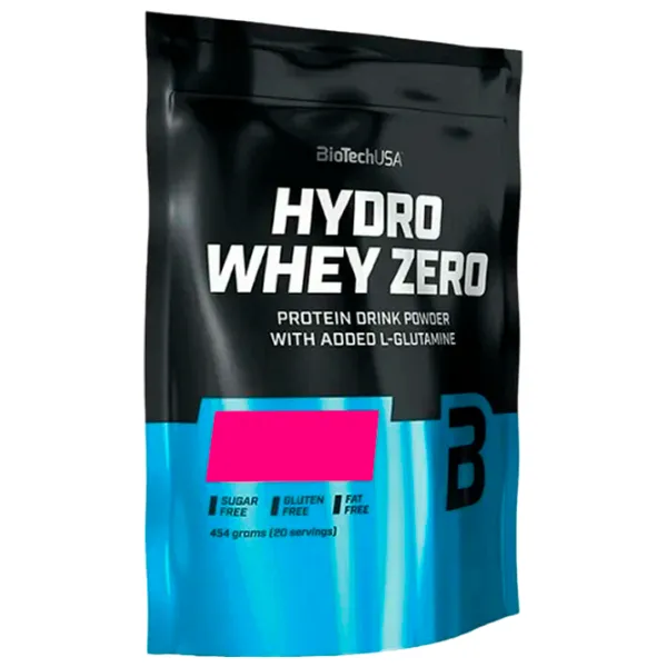 Протеин BioTechUSA Hydro Whey Zero 454 гр (5999076220175) порошок/ Клубника photo 1