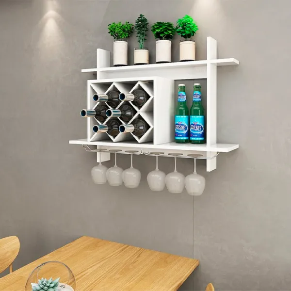 Raft Costway HW57399WH MDF/ White photo 4