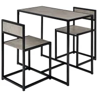 Masă de bucătărie Costway HW66477GR Ceramică/ Black