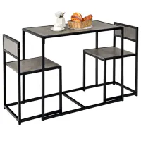 Masă de bucătărie Costway HW66477GR Ceramică/ Black photo 3