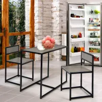 Masă de bucătărie Costway HW66477GR Ceramică/ Black photo 4
