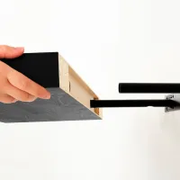 Полка Ikea Lack МДФ/ Black photo 3
