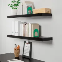 Полка Ikea Lack МДФ/ Black photo 6