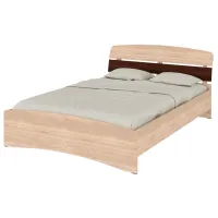 Кровать Pehotin Milana 140 x 200 см/ ЛДСП/ Дуб cонома