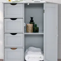 Comodă Costway JV10995GR 82 x 56 x 30/ MDF/ Gray photo 4