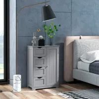 Comodă Costway JV10995GR 82 x 56 x 30/ MDF/ Gray photo 6