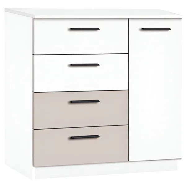 Комод Modern Andi 4+1S 88 x 95 x 38см/ ДСП/ Кашемир photo 1