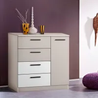 Comodă Modern Andi 4+1S 88 x 95 x 38/ PAL/ Cashmere photo 3