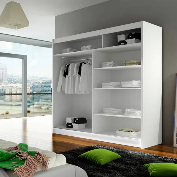 Dulap Space Meble Bega III 58 x 180 x 215 / PAL / Chocolate photo 3