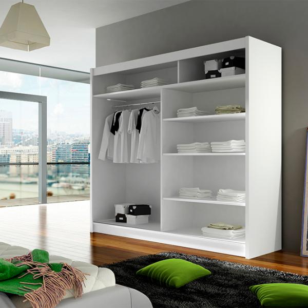 Dulap Space Meble Bega III 58 x 180 x 215 / PAL / Chocolate photo 3
