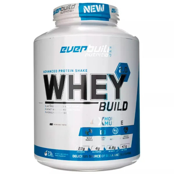 Протеин EverBuild Whey Build 2.0 2270 г (852822007589) порошок/ Капучино, матча photo 1 Протеин EverBuild Whey Build 2.0 2270 г (852822007589) порошок/ Капучино, матча photo 1