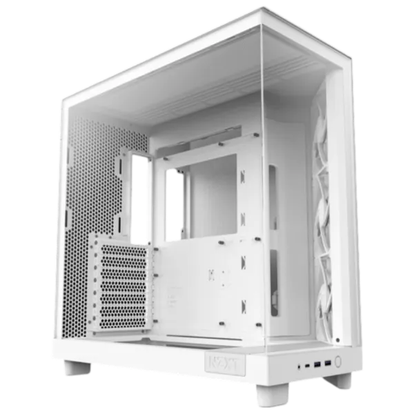 Carcasă NZXT H6 Flow Mid Tower / White photo 2