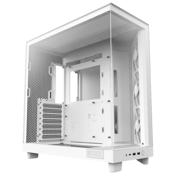Carcasă NZXT H6 Flow Mid Tower / White photo 2