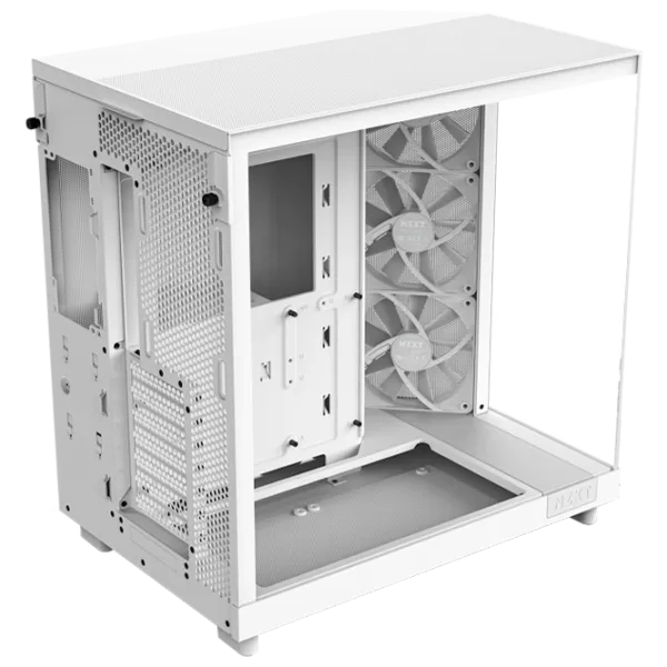 Carcasă NZXT H6 Flow Mid Tower / White photo 3